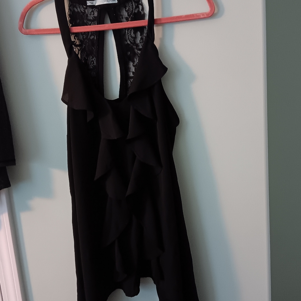 Black Rayon Top